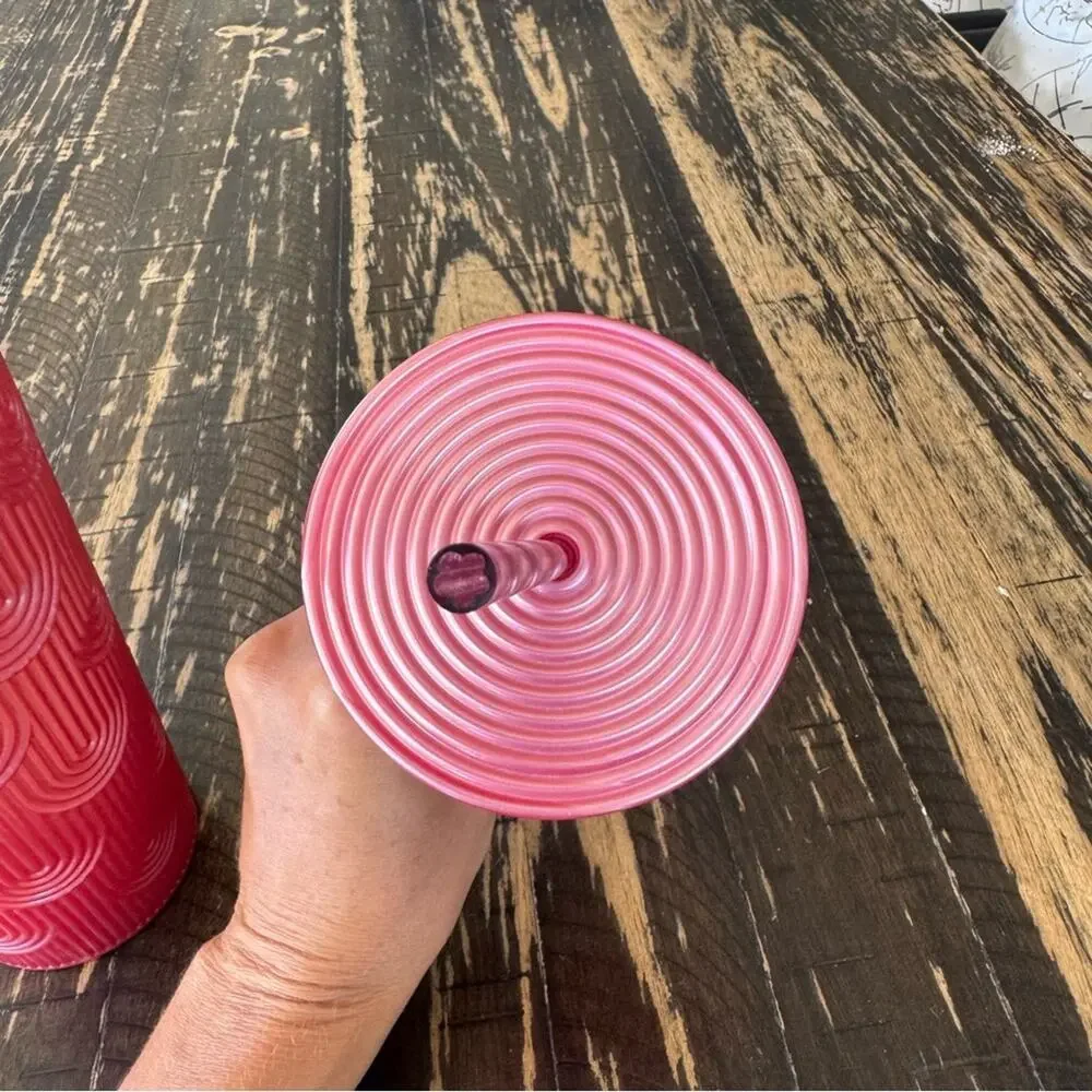 Starbucks - Red Geometric Tumbler with Straw – 24oz